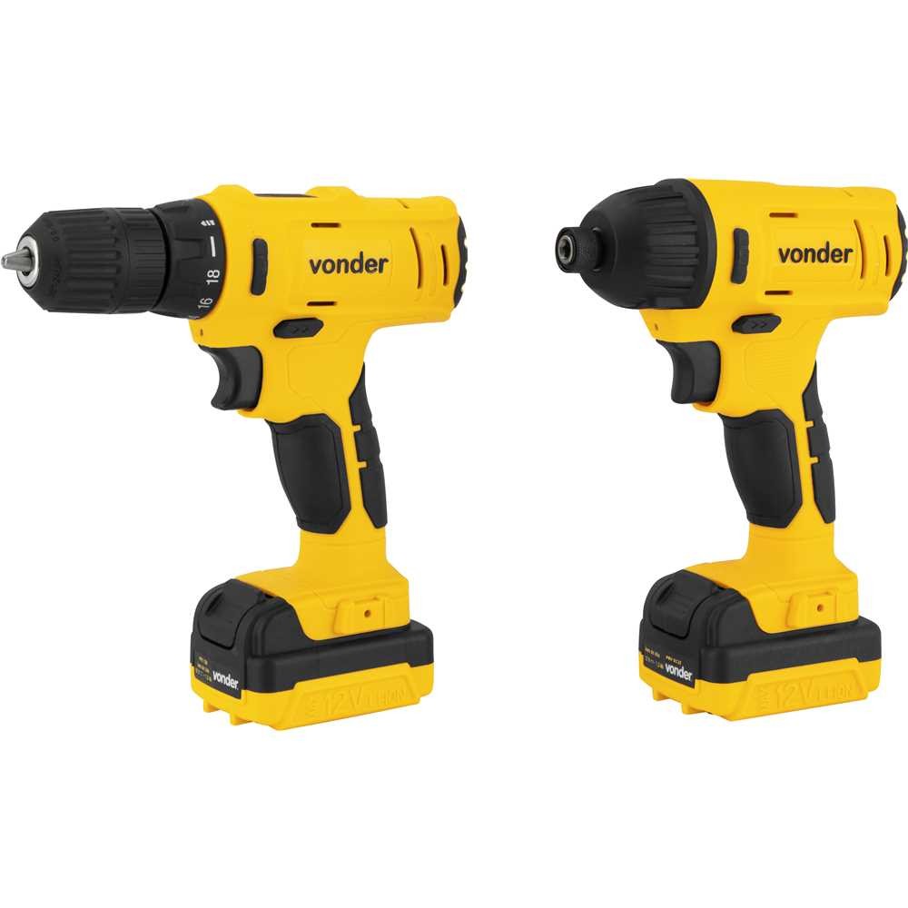 Kit Parafusadeira E Impacto 12V PFBV 012 Vonder em Oferta na Shopee