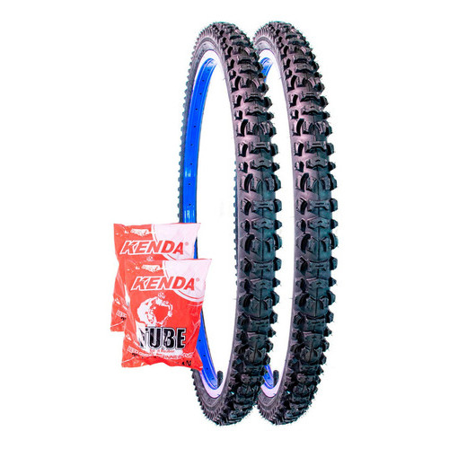 Par De Pneus 26x1.95 Kenda K816 Cravo+2 Câmaras 26 Kenda Cor Preto em Oferta na Shopee