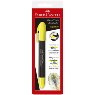 Pincel marca texto gel Supersoft Amarelo SM/1557 com 1 unidade Faber-Castell em Oferta na Shopee