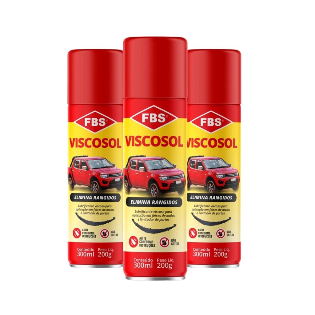 Kit 3 Eliminador De Rangido - Viscosol 300ml Splay