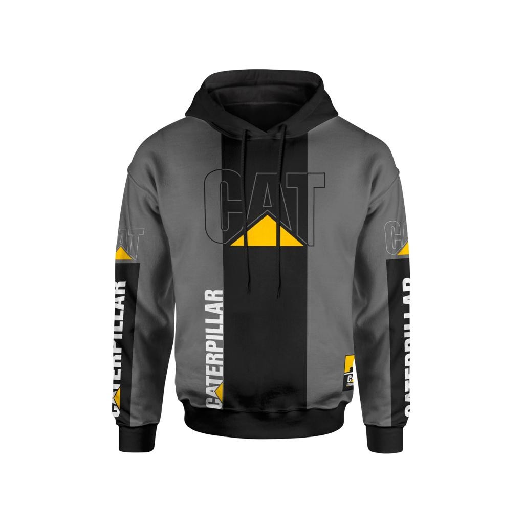 Moletom 3D Obra Máquina Estilo Urbano Capuz Estampado Casual