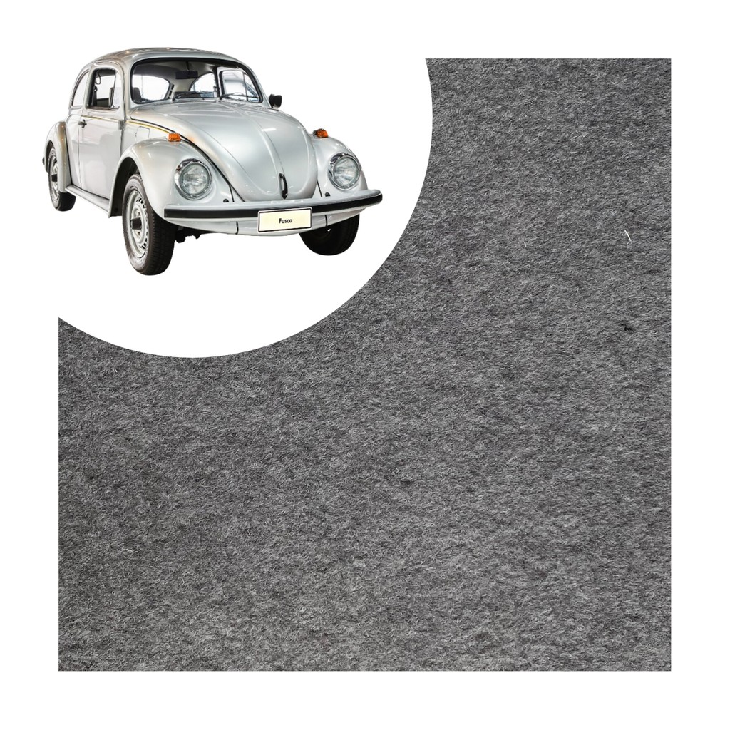 Forro Carpete Capô Estepe Fusca 59 64 72 77 79 80 96 Cinza