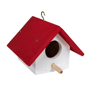 Casa Casinha De Pássaro Passarinho em Madeira Resistente Cor Vermelha em Oferta na Shopee