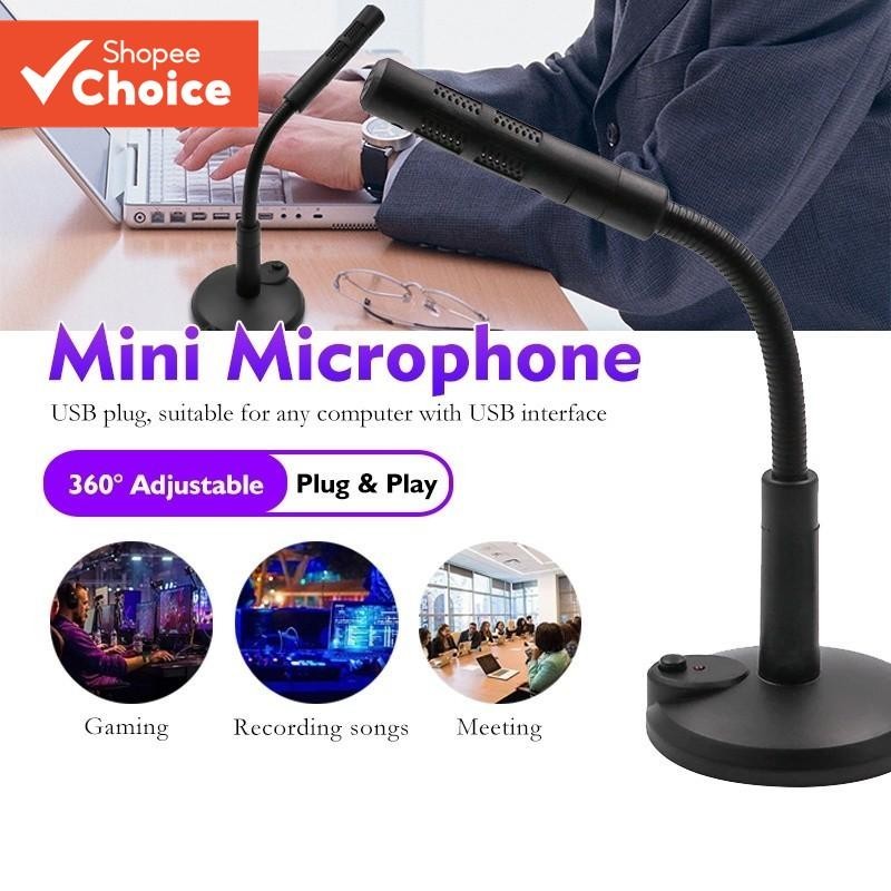 Microfone USB De 3,5 Mm Plug & Play De Mesa Para Computador Omnidirecional Classe Online Laptop