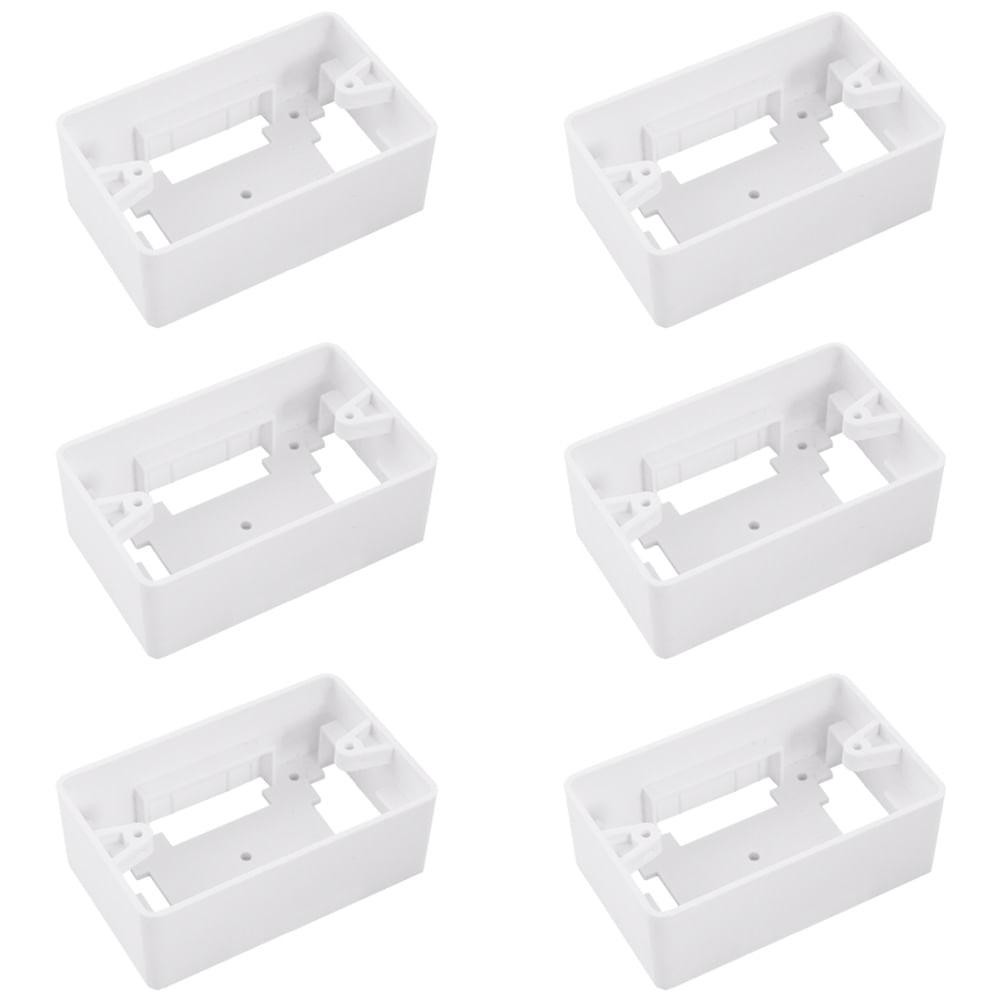 Kit 6 Caixas De Derivação Sobrepor Bet Plásticos 4x2-CX42201 em Oferta na Shopee