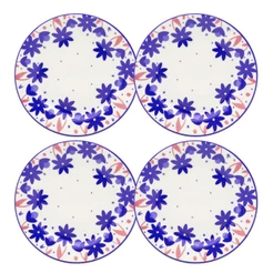 Jogo de 4 Pratos Sobremesa 18 Cm Donna Sossego