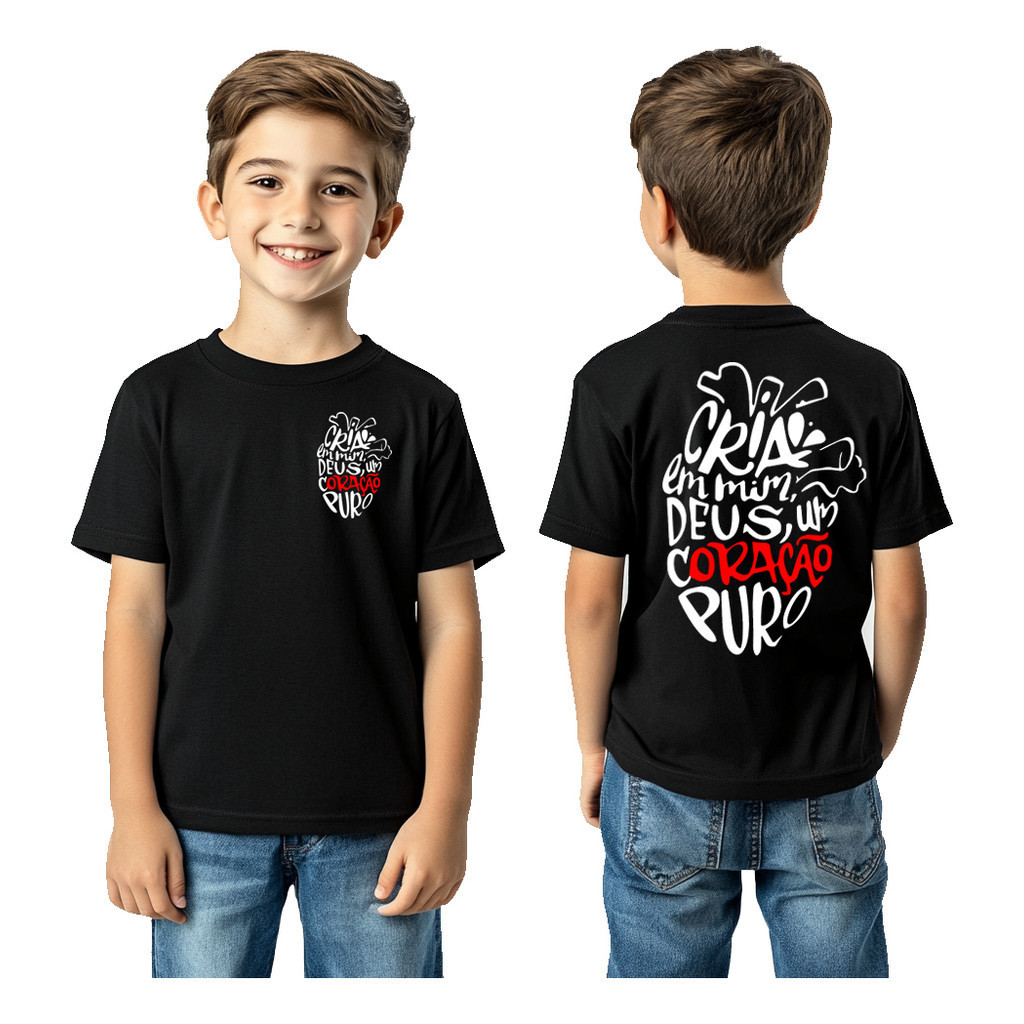 Camisetas Infantil Algodão Evangelicas Jesus T shirt 30/1 Estampas Religiosas 4 A 16 em Oferta na Shopee
