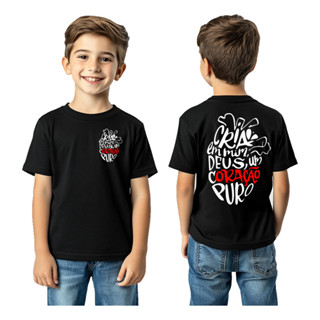 Camisetas Infantil Algodão Evangelicas Jesus T shirt 30/1 Estampas Religiosas 4 A 16 em Oferta na Shopee