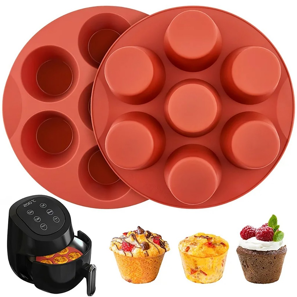 Imagem Forma De Silicone Para Bolo Murfin E Cupcakes Pode Usar No Forno Elétrico E Airfryer Top