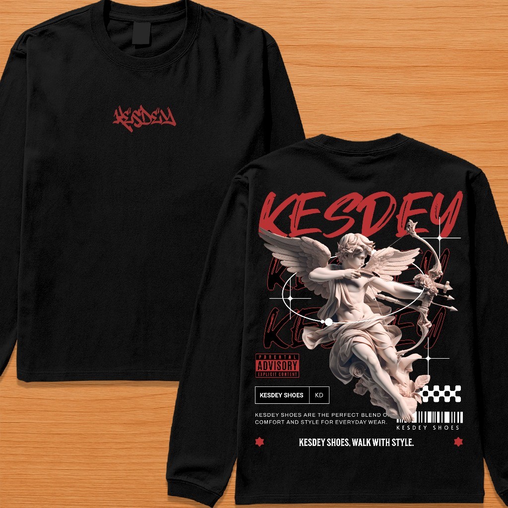 BLUSA DE FRIO MOLETOM UNISSEX GOLA REDONDA STREETWEAR KESDEY ANJO FLECHA