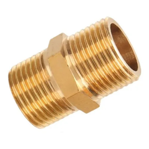 2 peças niple duplo conexão latão 1/4 - 1/4 rosca bsp - kit