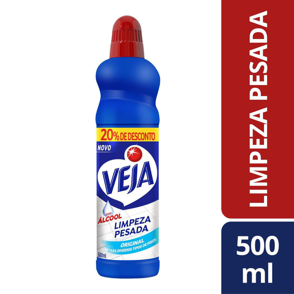 Limpador para Limpeza Pesada Original Embalagem Econômica Veja 500ml - Home & Living