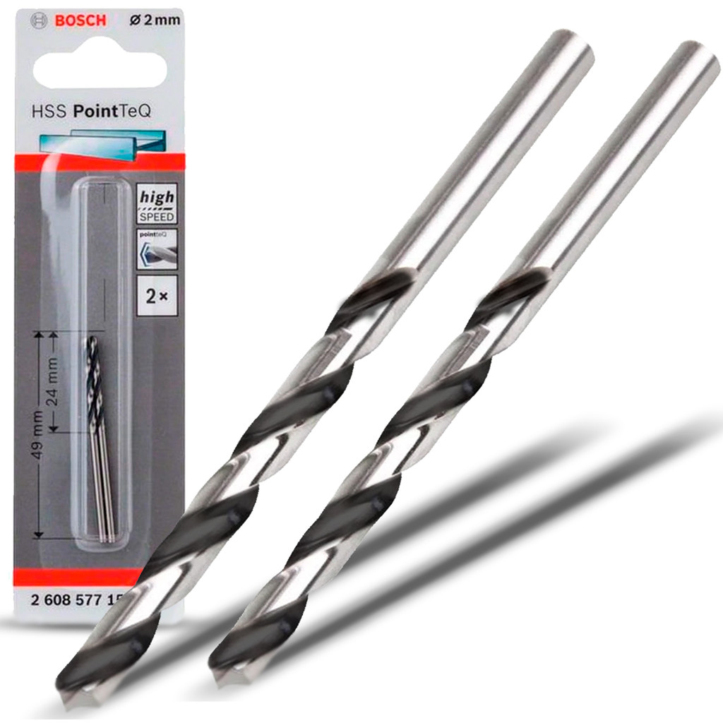 Kit 2 Broca Aço Rápido Para Metal 2.0mm Profissional em Oferta na Shopee