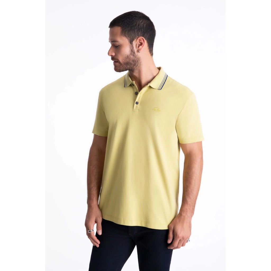 Polo Ellus Piquet Trademark Classic Amarela