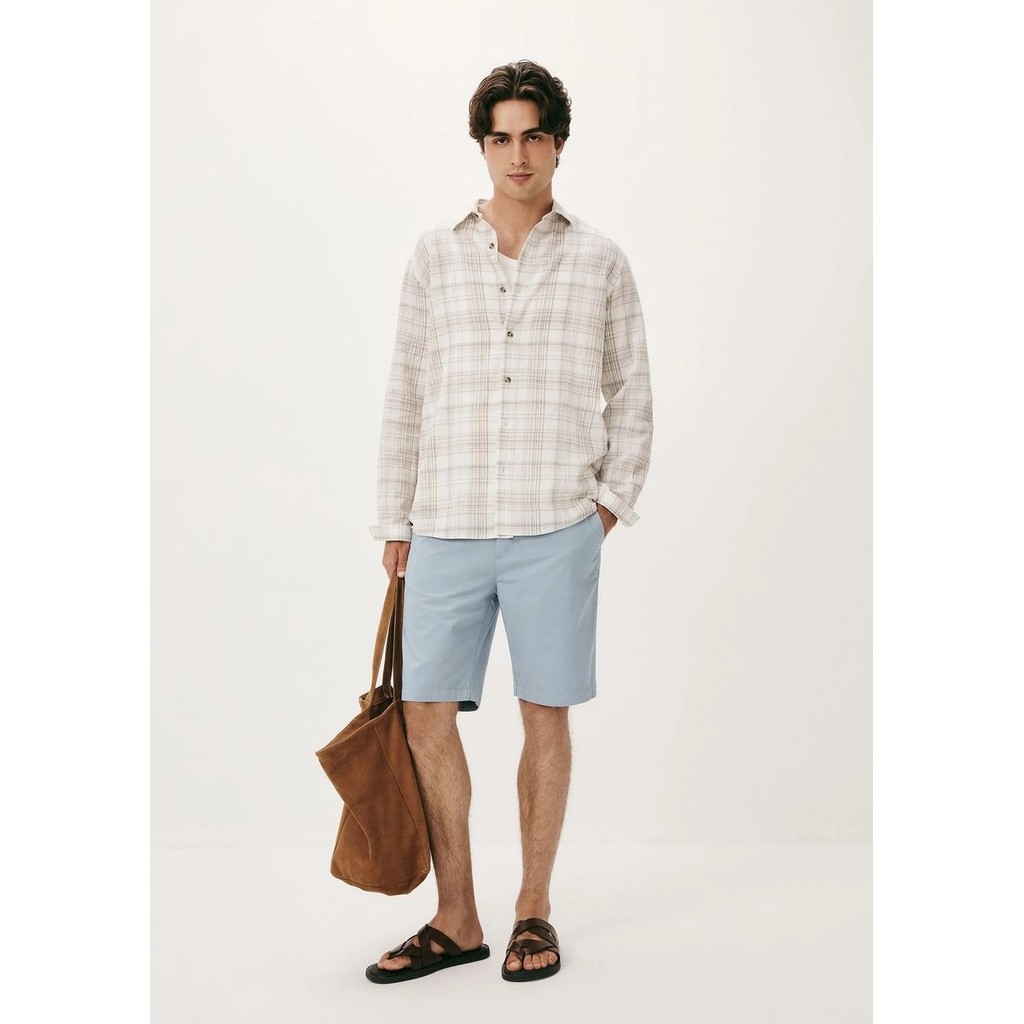 Bermuda Hering Basica Masculina Chino Azul