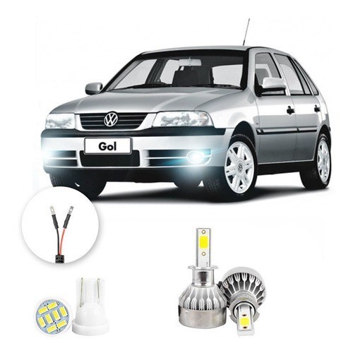 Lampada Farol Milha Led Volkswagen Gol G3 00 A 2005 20000lm em Oferta na Shopee