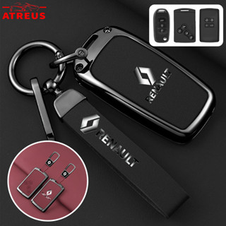 Capa de Chave Renault em Liga de Zinco e Couro, Protetor Completo para Kwid Duster Kardian Megane 2 Sandero 7504 em Oferta na Shopee
