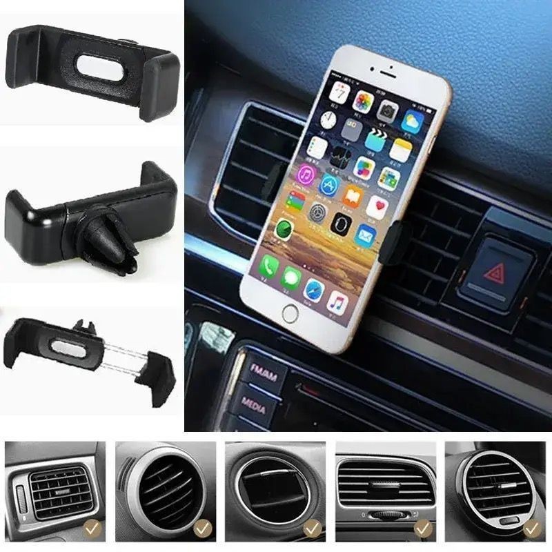 Suporte de Carro p/ Celular Universal Todos Veiculos Gps Encaixe Ar Condicionado em Oferta na Shopee