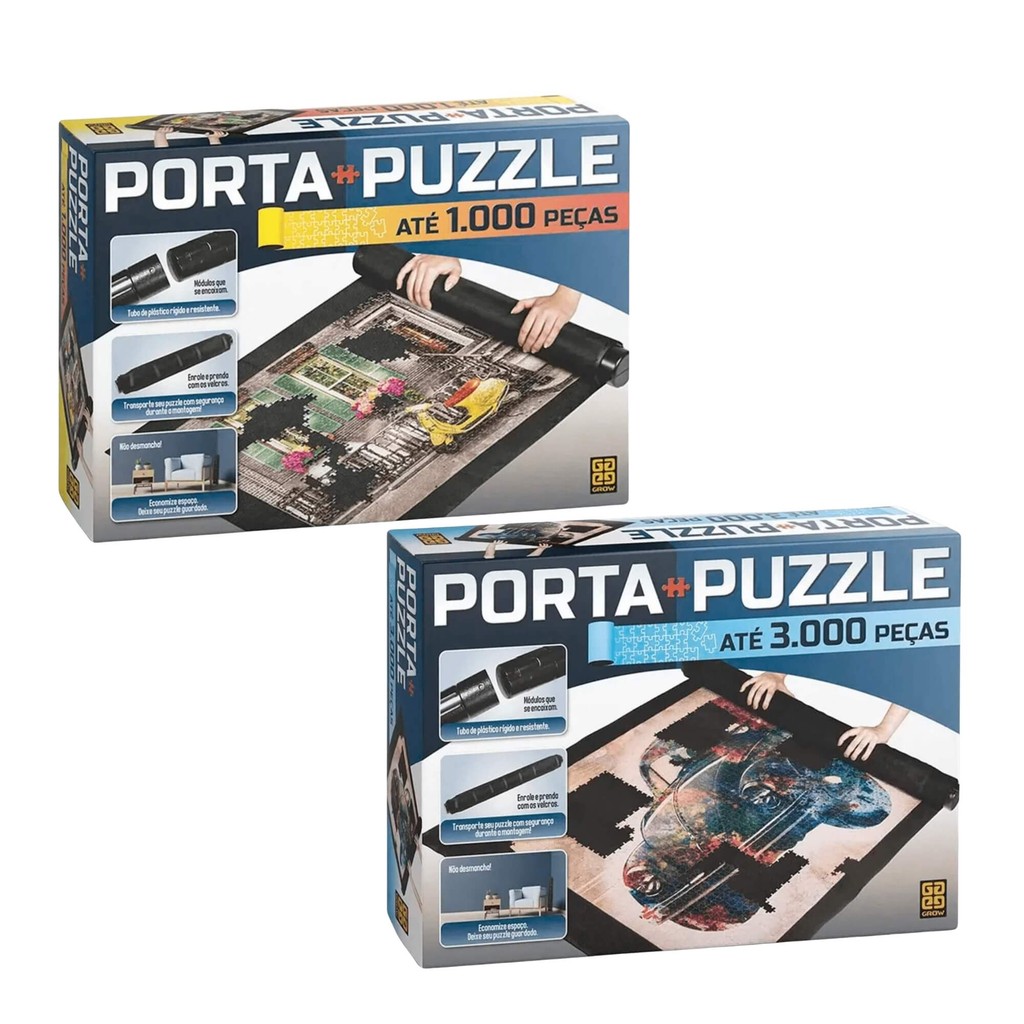Porta Puzzle Jogo Quebra Cabeça Grow (Escolha o Modelo) Brinquedo Colecionável Quadro Infantil