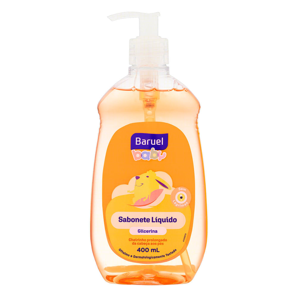Sabonete Liquido Infantil Baruel Baby Glicerina 400ml - Mom & Baby
