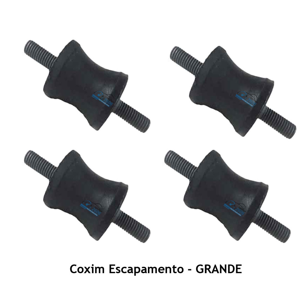 Kit 4 Coxim Escapamento Corcel Belina Pampa - Grande