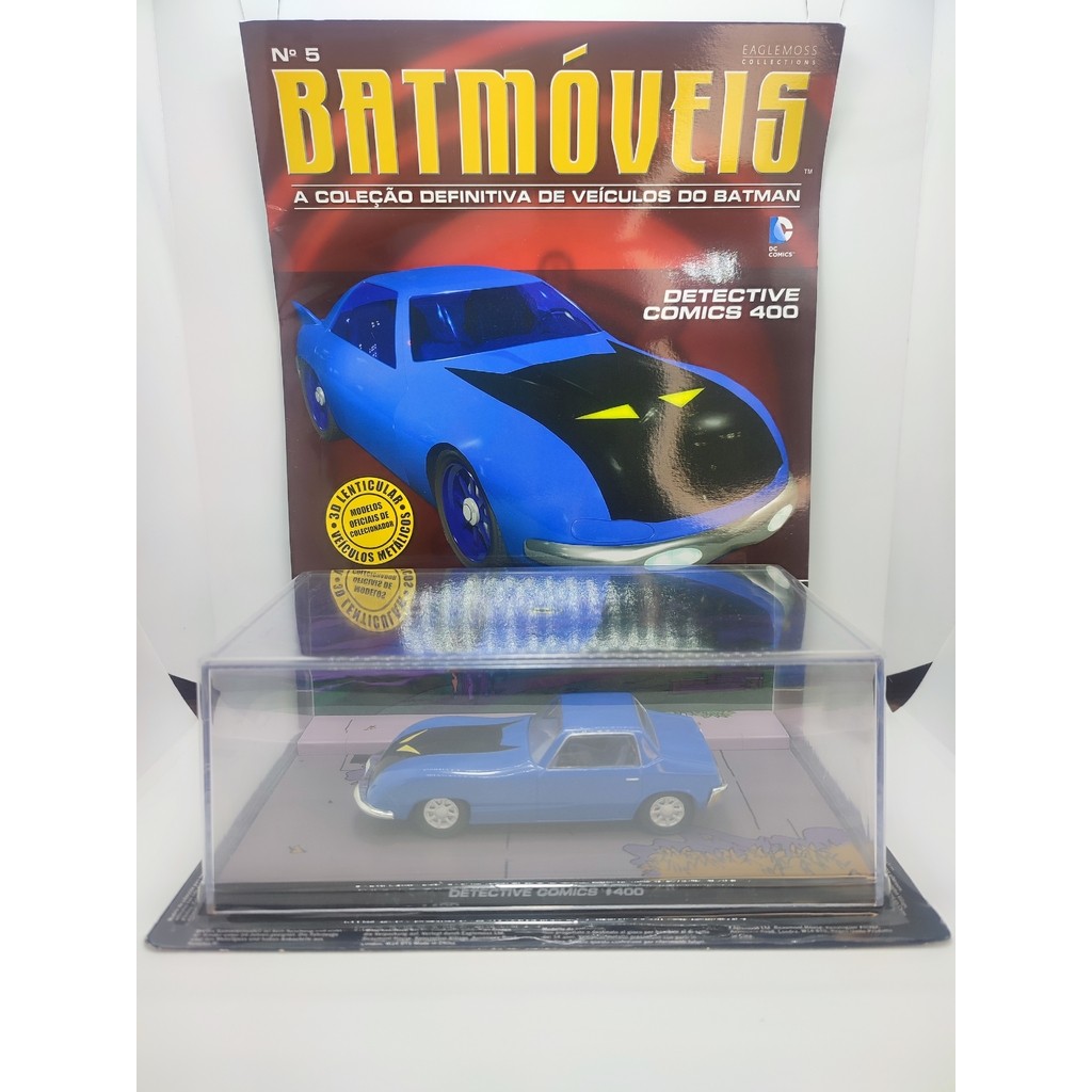 Miniatura Batmóvel N°5 Batmóveis Eaglemoss Detective Comics #400 1:43