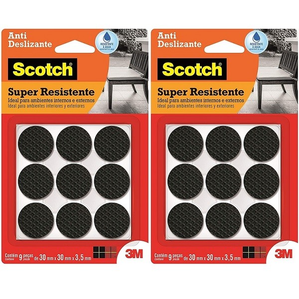 Kit com 18 Protetor ANTI-RISCO Redondo Preto Grande em Oferta na Shopee