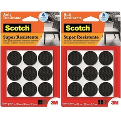 Kit com 18 Protetor ANTI-RISCO Redondo Preto Grande
