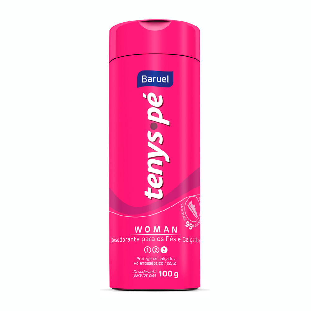 Tenys Pé Baruel Woman Talco 100g - Beauty