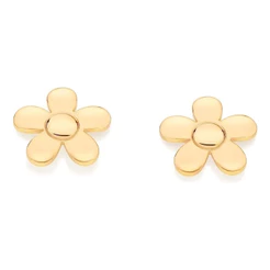 Brincos Formato Flor Banhado A Ouro 18k Rommanel Original Antialergico 527108