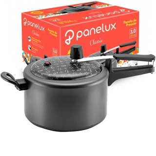Panela de Pressão 3,0L  Panelux TEFLON Antiaderente Magnific Fechamento Interno Grafite em Oferta na Shopee