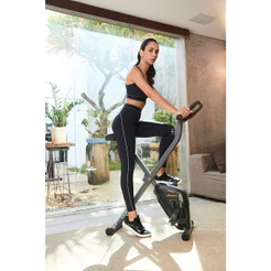 Bicicleta Ergométrica Vertical Dobrável X-Bike Vollo Magnética Portátil