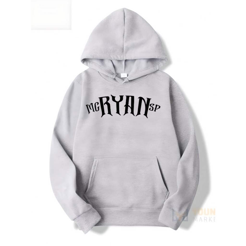 Moletom Mc Ryan SP Funk Musica Casaco Canguru Flanelado 100% Premium Blusa de Frio Casaco Masculina e Feminina Unissex