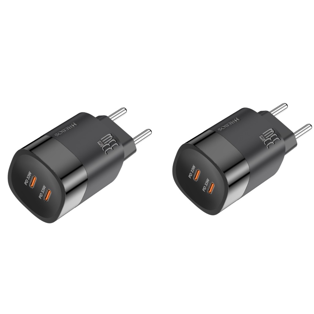 Carregador Turbo Rápido 33W Premium Hrebos CRG-223 C-C  Compatível com Celular Android e iPhone em Oferta na Shopee