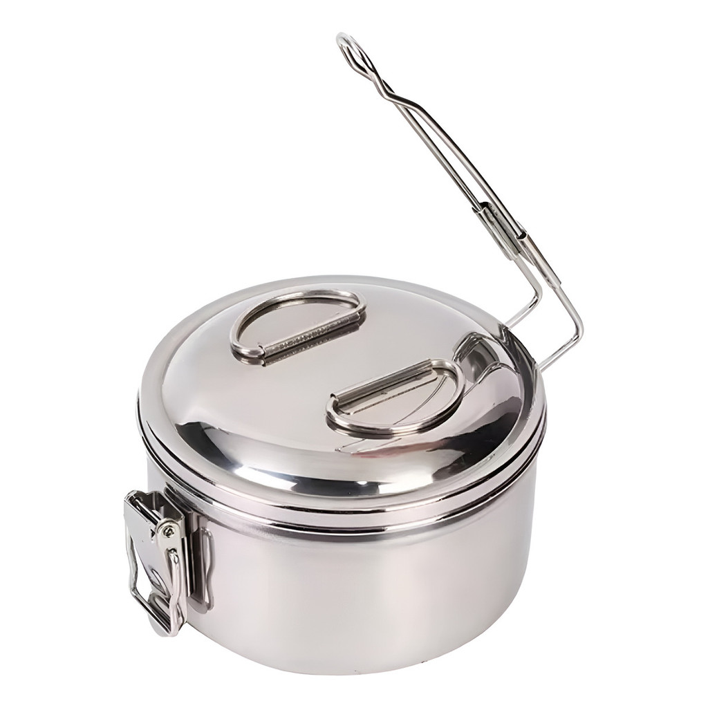 Marmita Redonda Aço Inox 304 Para Almoço 280ml Durável em Oferta na Shopee