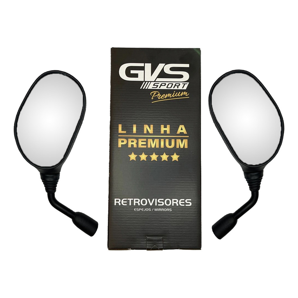 Retrovisor Xt 660 Gvs Haste Curta Fixa Convexa Lander