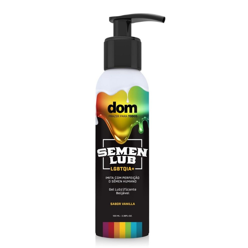 Gel Lubrificante Beijável Baunilha Deslizante Semen Lub LGBTQIA+ 100ml em Oferta na Shopee