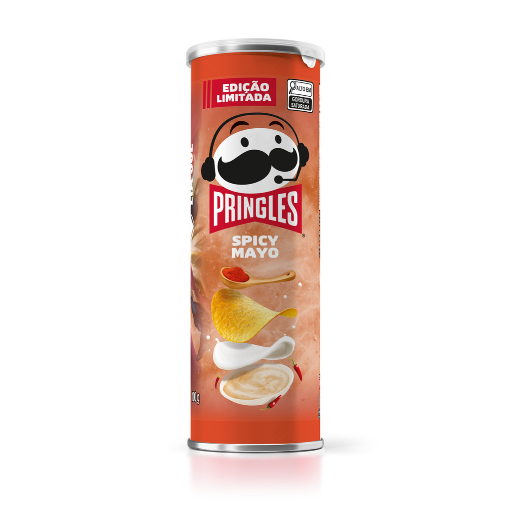 Detalhes do Combo Pringles Maionese Picante 100g 3 unidades