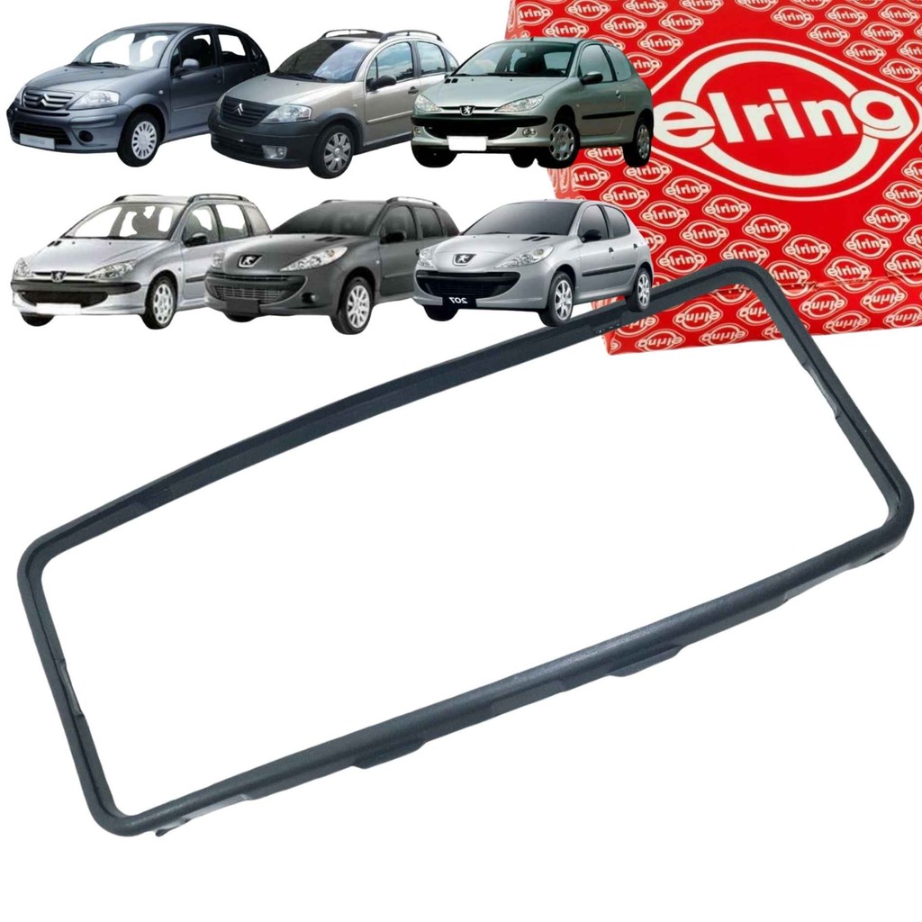 Junta Tampa de Válvula Motor para Peugeot 206 / 207 / Hoggar - Citroen C3 - 1.4 8V TU3 TU4 (Elring ELR776.416) em Oferta na Shopee