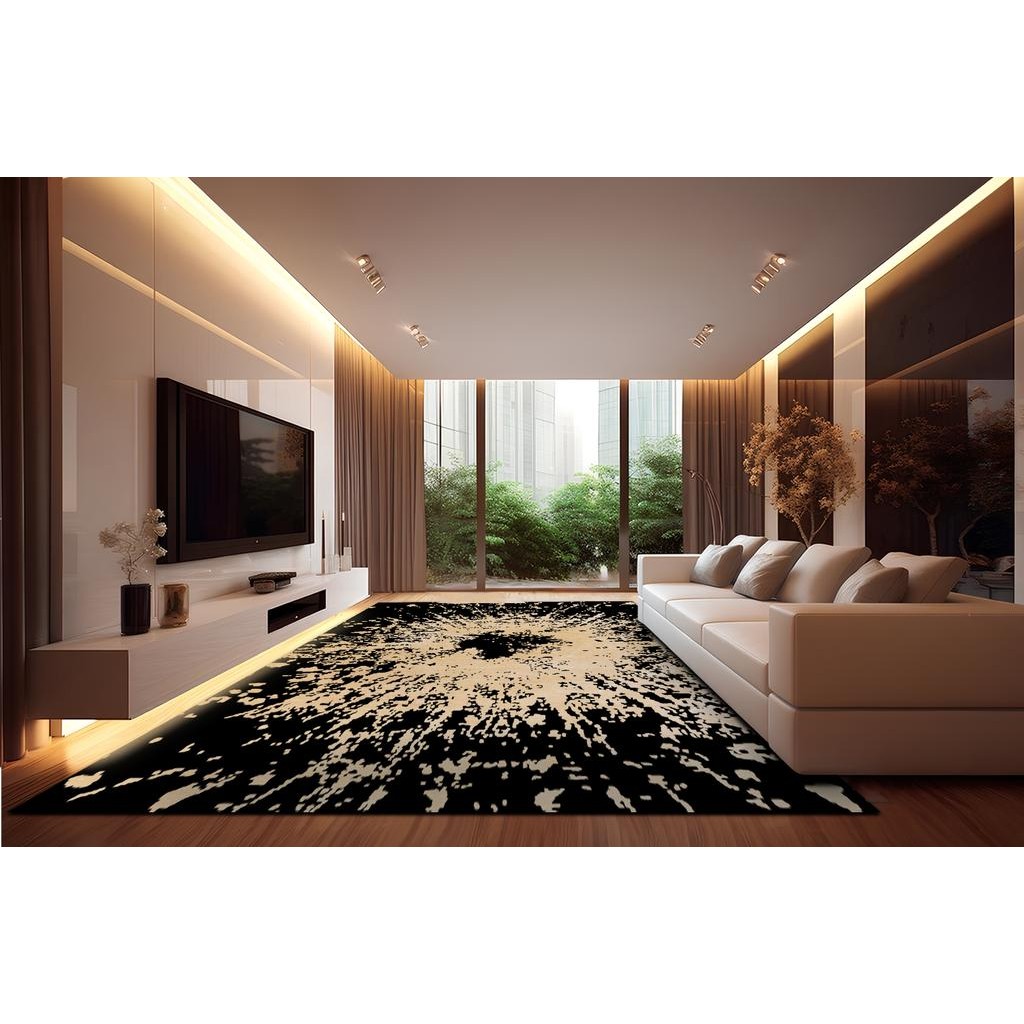Passadeira Marbella Elite Cyclone Black Meteoro 060x120 cm