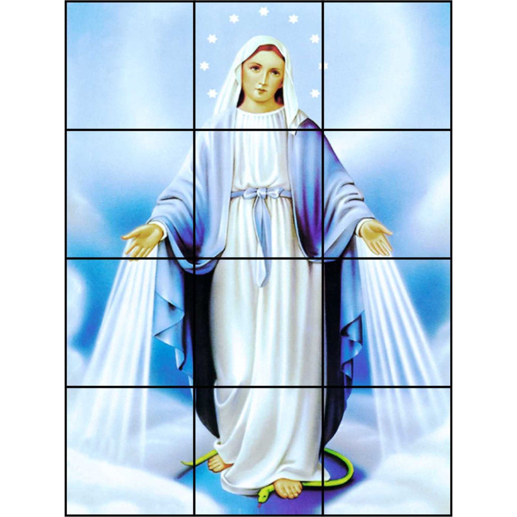Mosaico Nossa Senhora Das Graças 60x80cm - 100% Azulejo