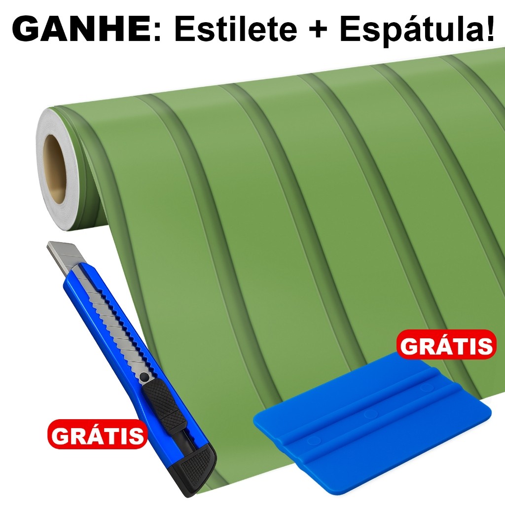 Papel de Parede Adesivo Ripado Verde Folhagem Ripas de Madeira Rolo de 5 Metros Lavável