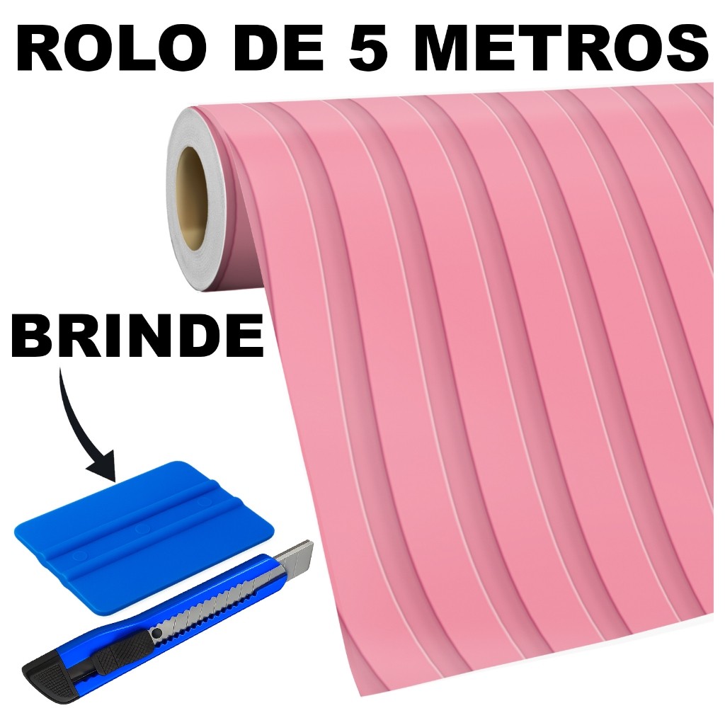 Papel de Parede Adesivo Ripado Rose Rosa Madeira Ripas Rolo de 5 Metros Lavável em Oferta na Shopee