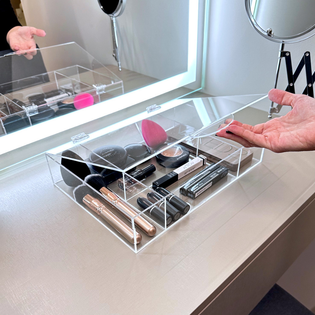 Caixa de Maquiagens Menina Organizada Estojo Elegante de Luxo