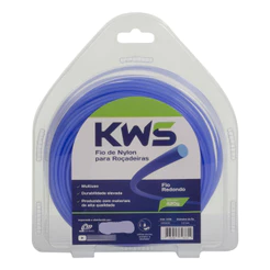 Fio Nylon Redondo P/ Roçadeira 2,5mm 420g Kws Alta Qualidade