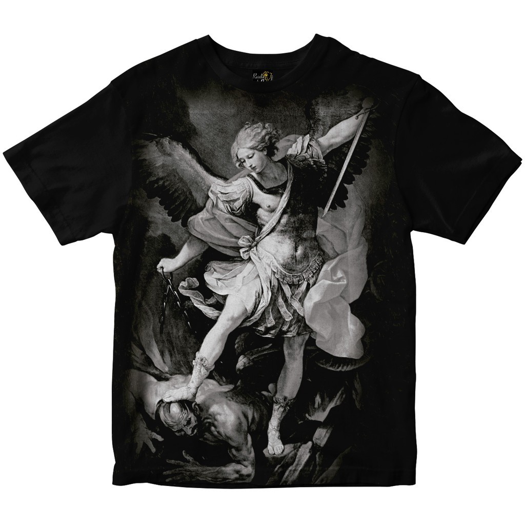 Camiseta São Miguel Arcanjo Rainha do Brasil Preta