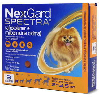 Nexgard Spectra De 2 A 3,5kg 3 comprimidos Antipulgas e Carrapatos Para Cachorro em Oferta na Shopee