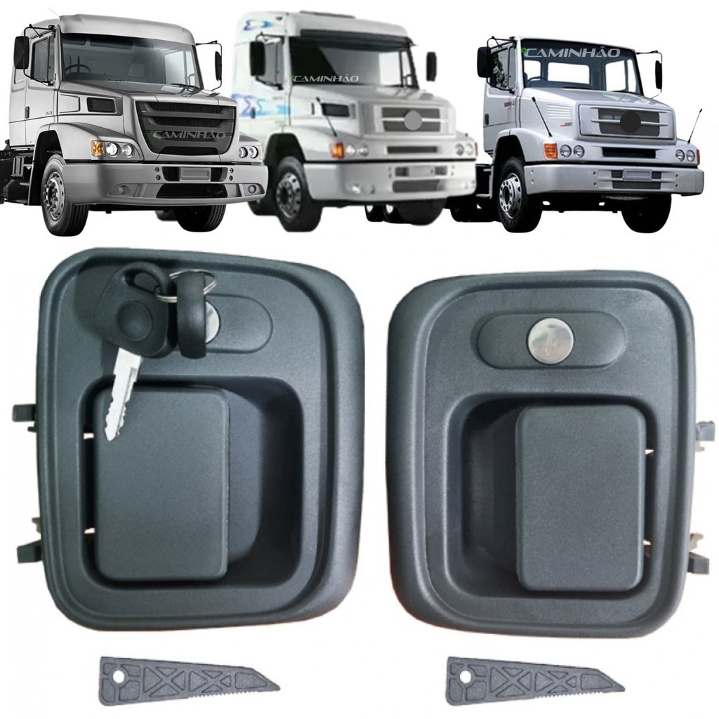 Jogo Par Maçaneta Externa Porta Mercedes-Benz HPN 1620 / 1938 / 1720 / 712c / 914c / 2428 / Atron- 1997... - Mesma