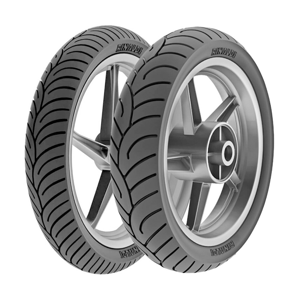 Jogo Pneus de Moto Rinaldi HB37 80/100-18 47P + 90/90-18 57P TL