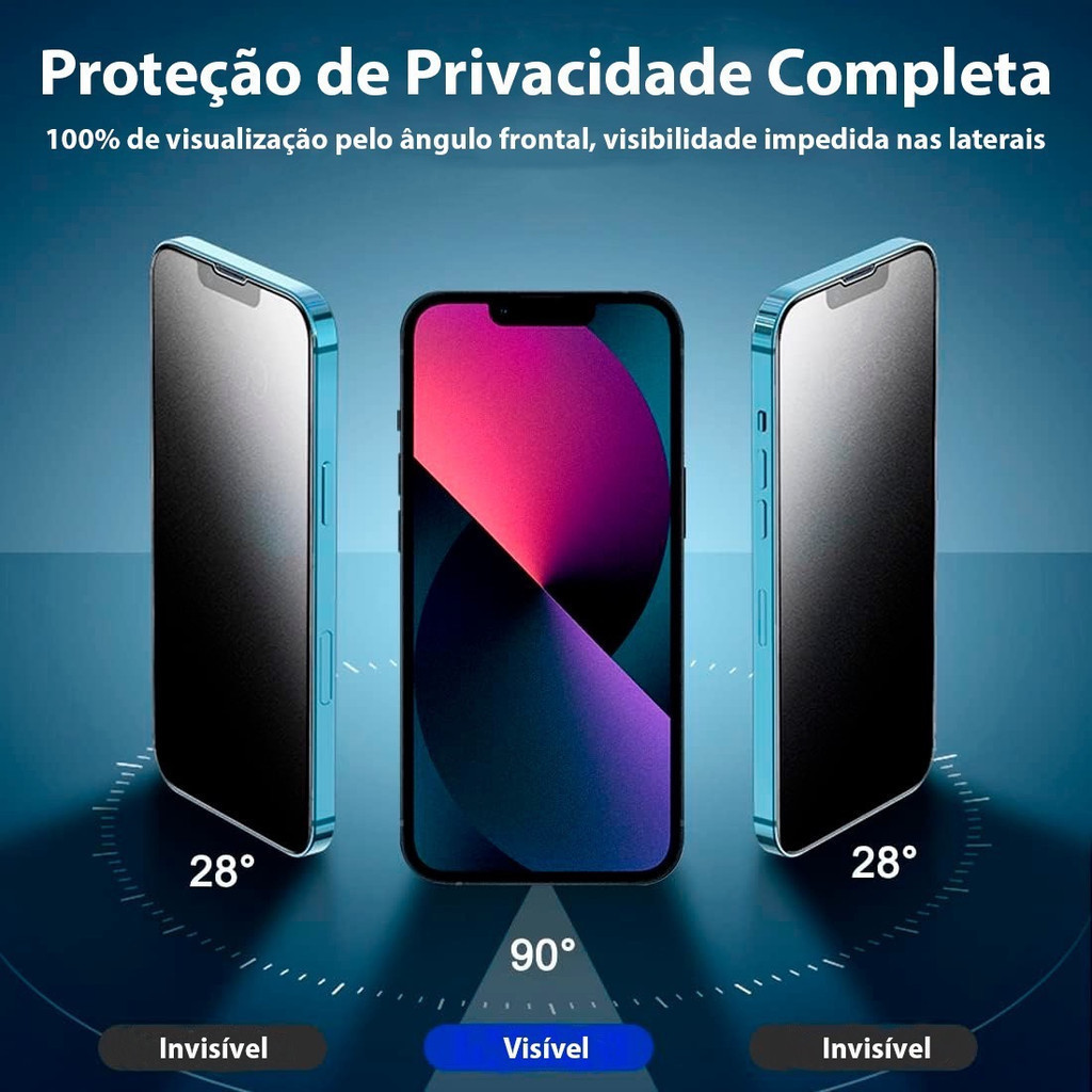 Película Privacidade Cerâmica Fosca Para iPhone XR a 17 - Não Quebra em Oferta na Shopee